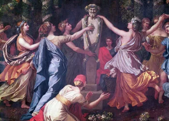 (Detail) Hymenaios verkleidet als Frau während eines Opfers an Priapus, ca. 1634-38